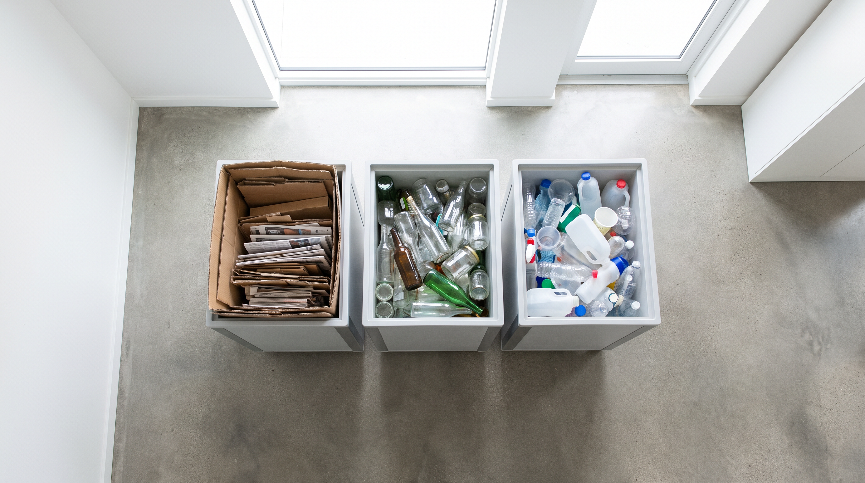 Photo of home recycling bins