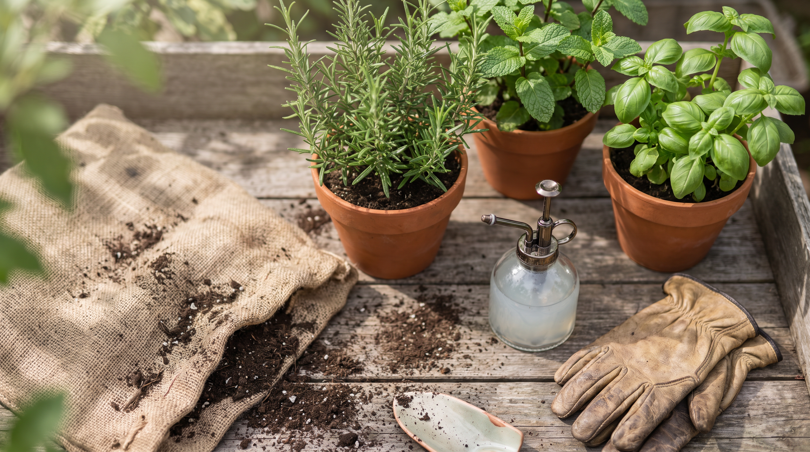 Photo of a citronella spray bottle outdoors