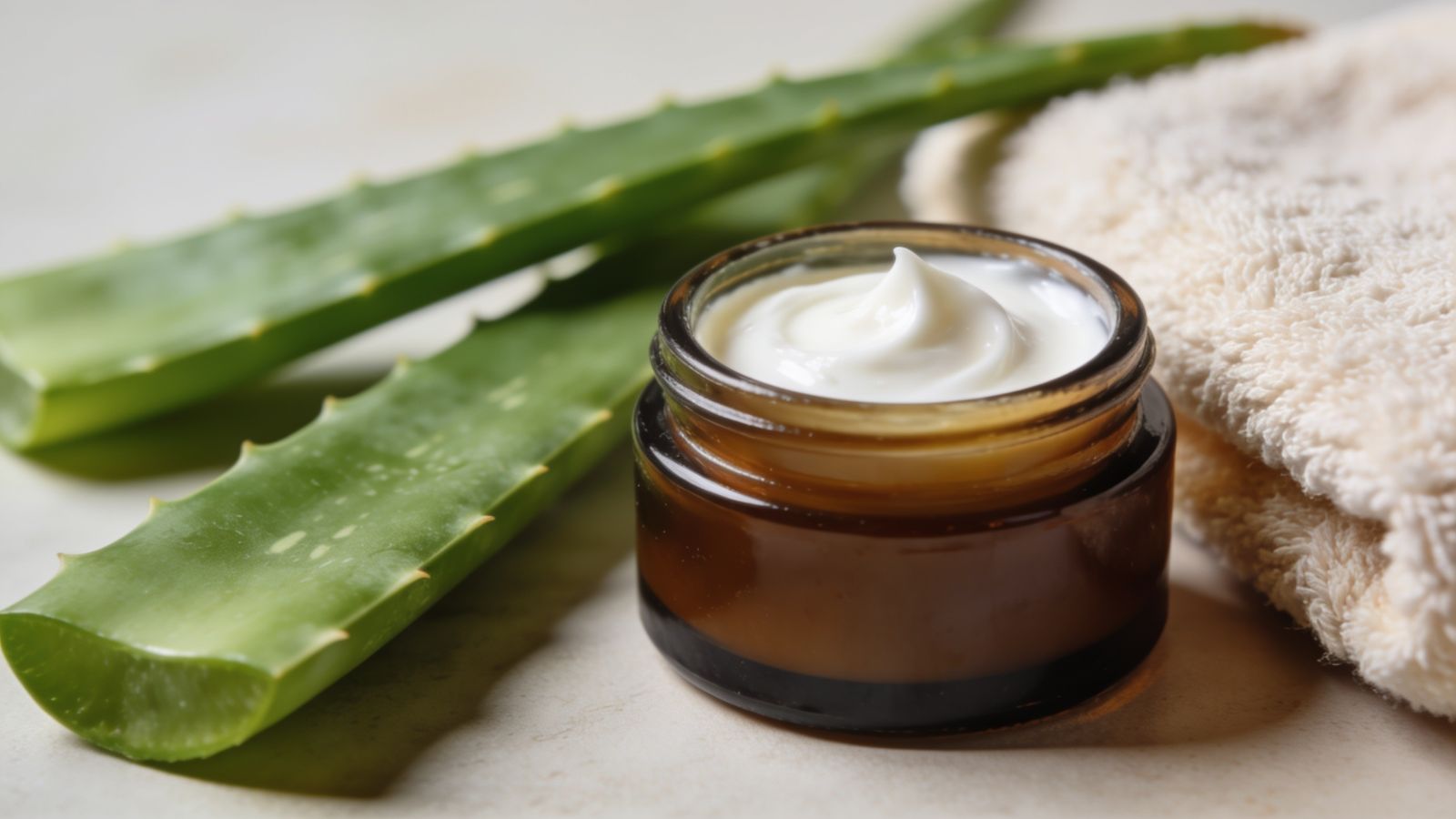 Photo of fruit and natural skincare ingredients