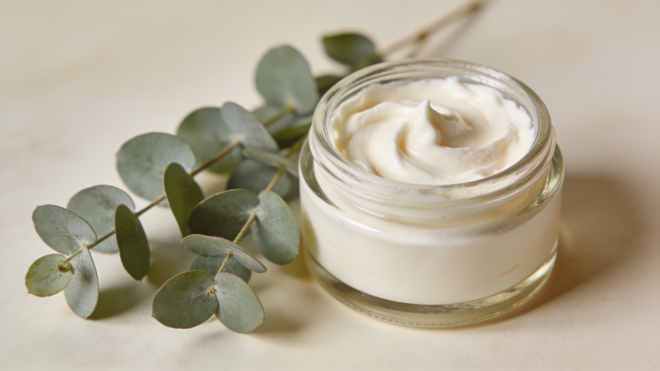 Photo of homemade hand lotion in a jar
